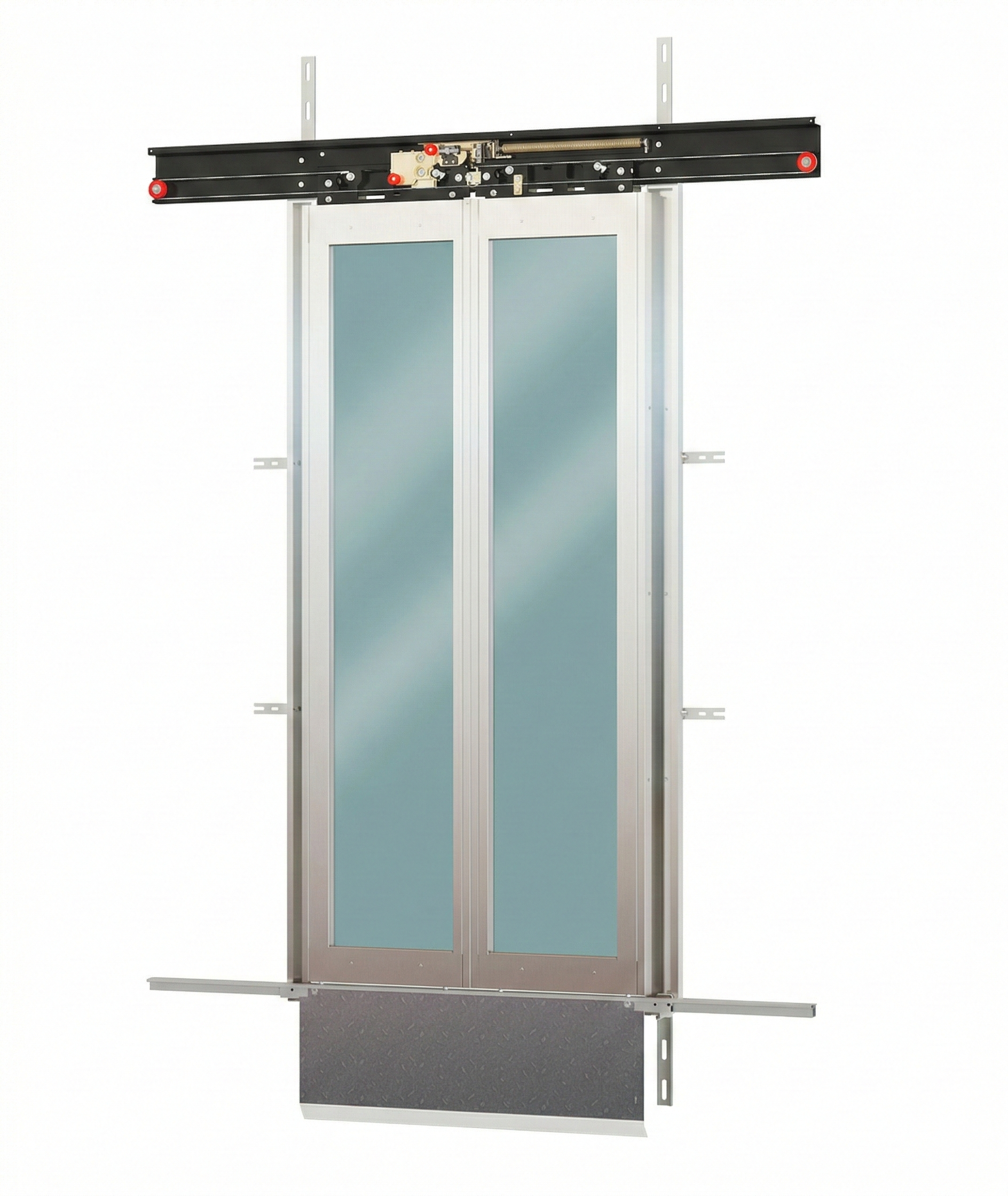 2 PANEL CENTRAL GLASS FLOOR DOOR