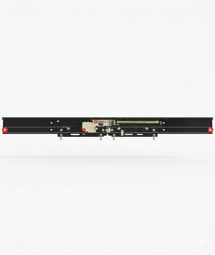 2 PANEL CENTRAL GLASS FLOOR DOOR